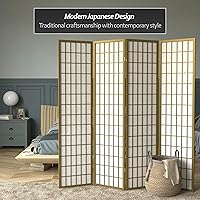 Vista 170 de Red Lantern Panel de ventana Shoji de 6 pies de alto, divisor de habitación de 3 paneles de palisandro