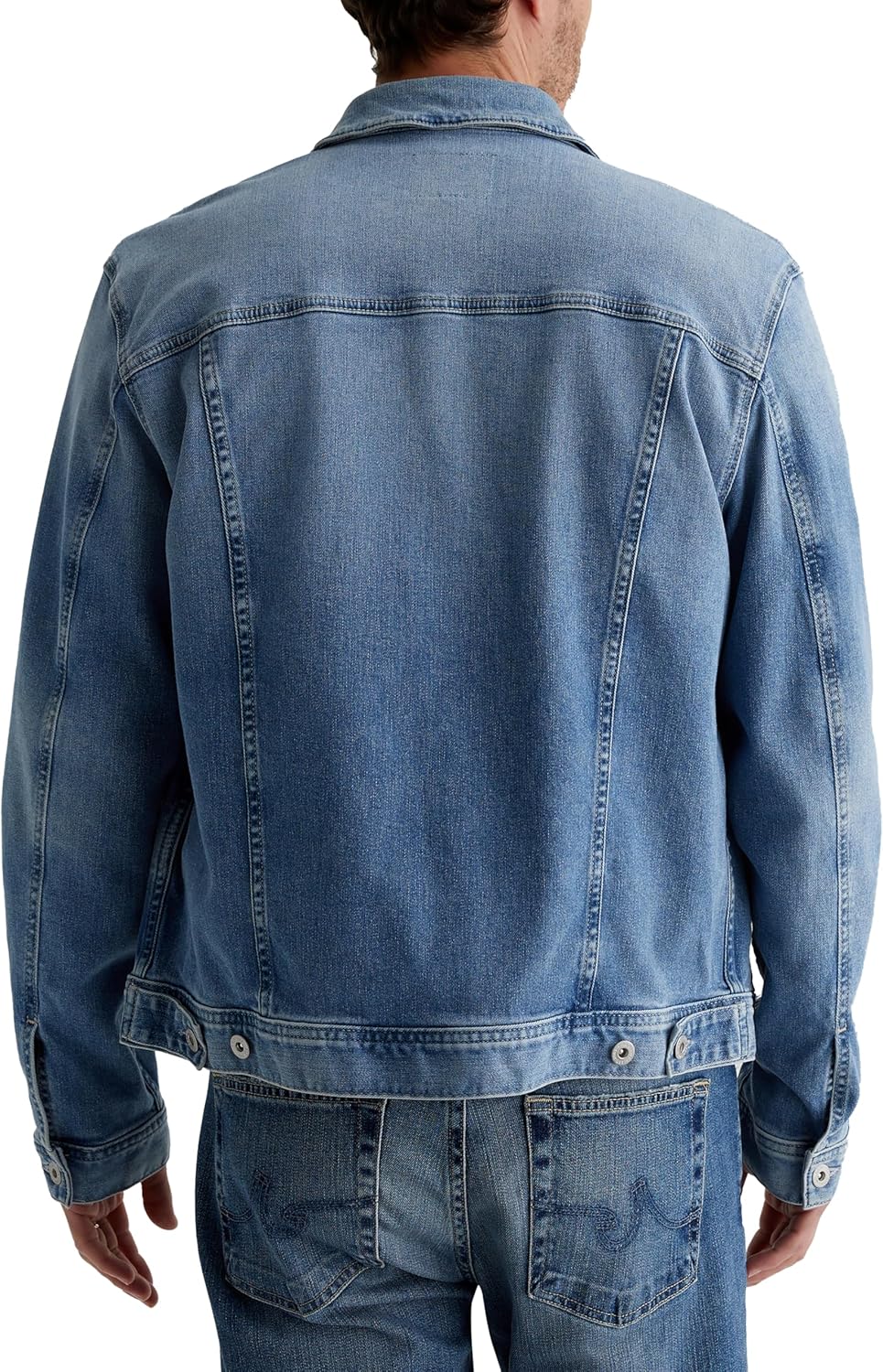 AG Jeans Men's Dart Classic Trucker Jacket, Ancient