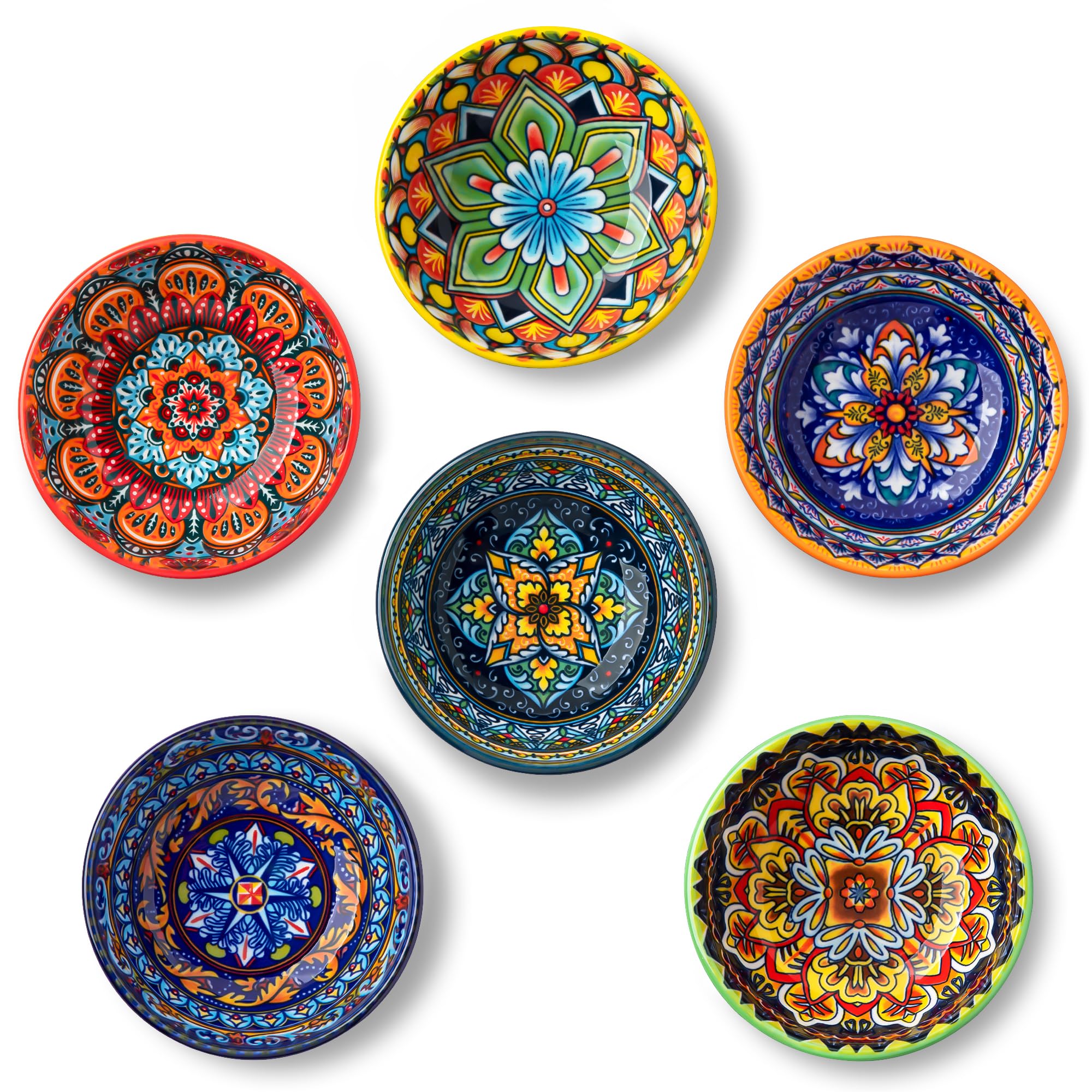 vancasso KRVI Porcelain Dipping Bowls Sets of 6, 2.7oz/80ml Mini Bowls