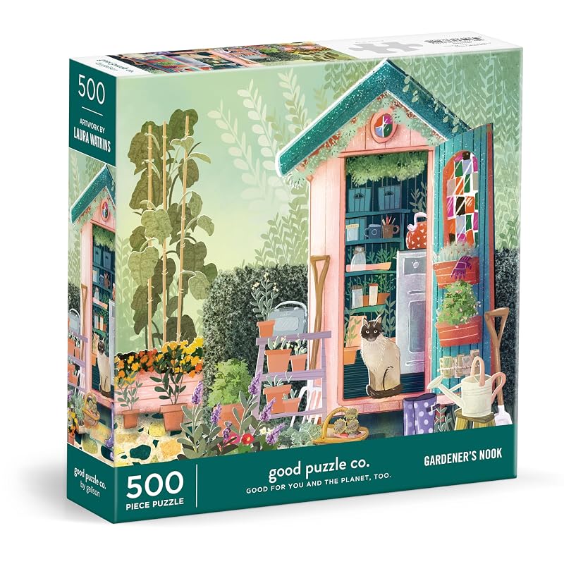 Good Puzzle co. - Gardeners Nook 500 Piece Jigsaw Puzzle