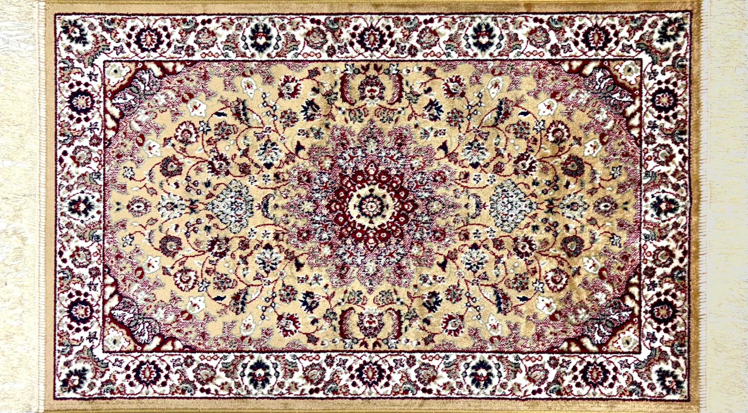 Tappeto da Camera in Viscosa (scendiletto - salotto: classico, orientale) - (Gold, 67x105)