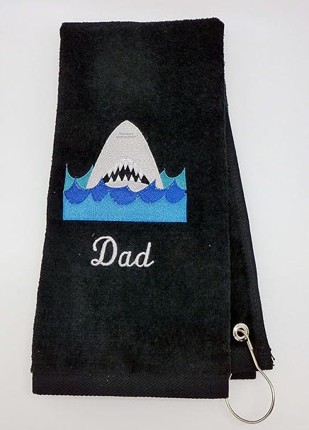 Review Mana Trading Custom Personalized Embroidered Golf Towel The Shark Review Mana Trading Custom Personalized Embroidered Golf Towel The Shark