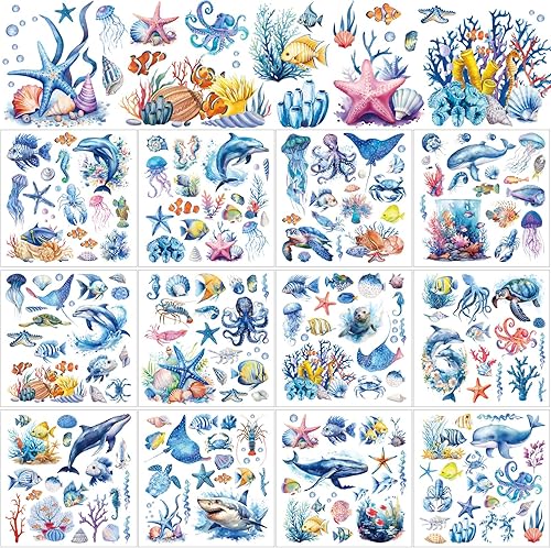 Miniatura 33 de BBTO 12 hojas de transferencias por frotado para manualidades y muebles, calcomanías de transferencia por frotado para madera, papel de bricolaje