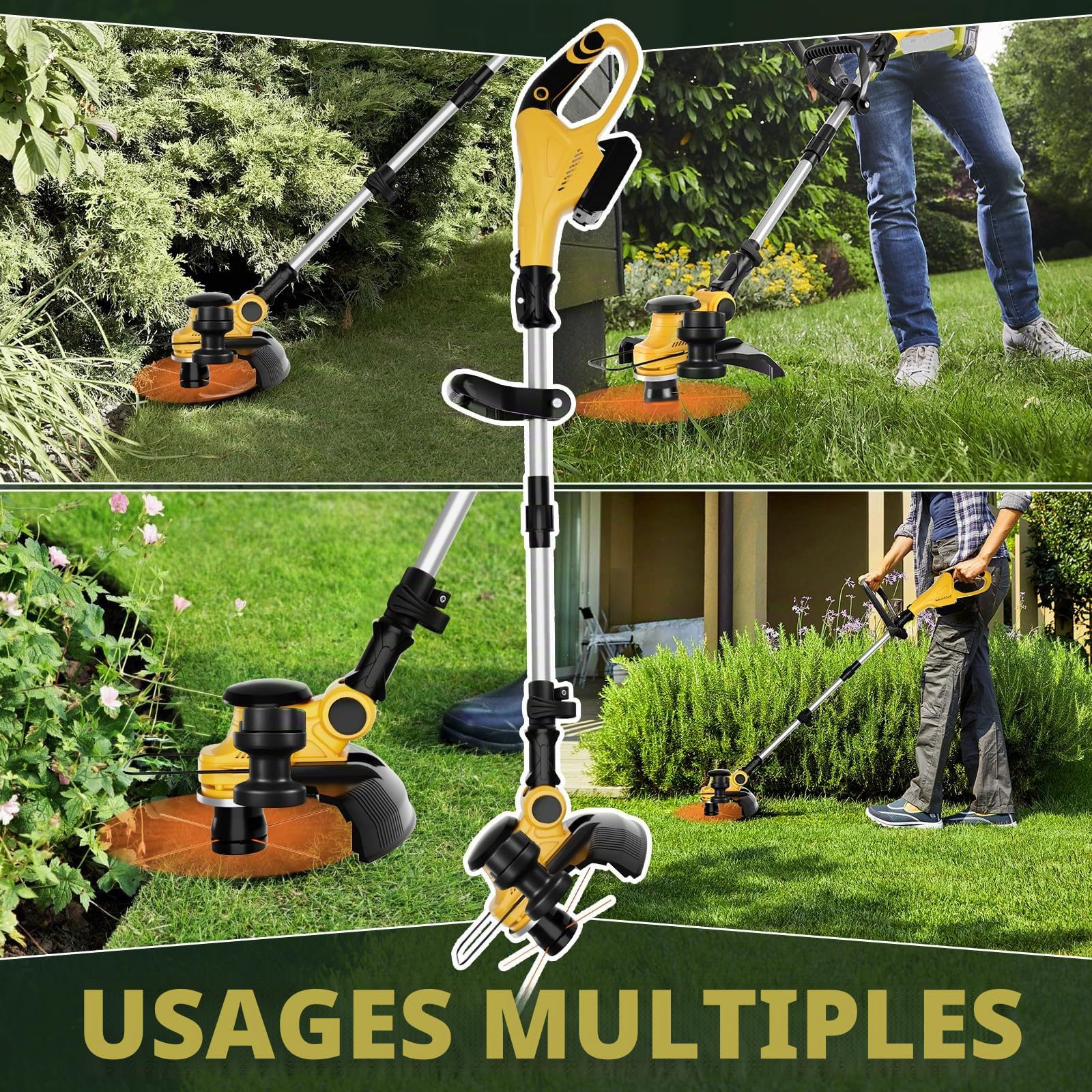 Débroussailleuse sans Fil Pliable pour Dewalt 20V (sans Batterie)