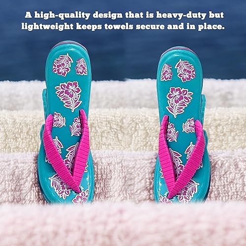 Miniatura 5 de PERFORMORE Juego de 2 clips para toallas de playa, clips portátiles para toallas, clips seguros para sillas de playa, terraza, patio, piscina,