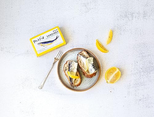 Miniatura 7 de Matiz Sardinas con limón Empaquetadas en aceite de oliva (4.2oz120G Tin)