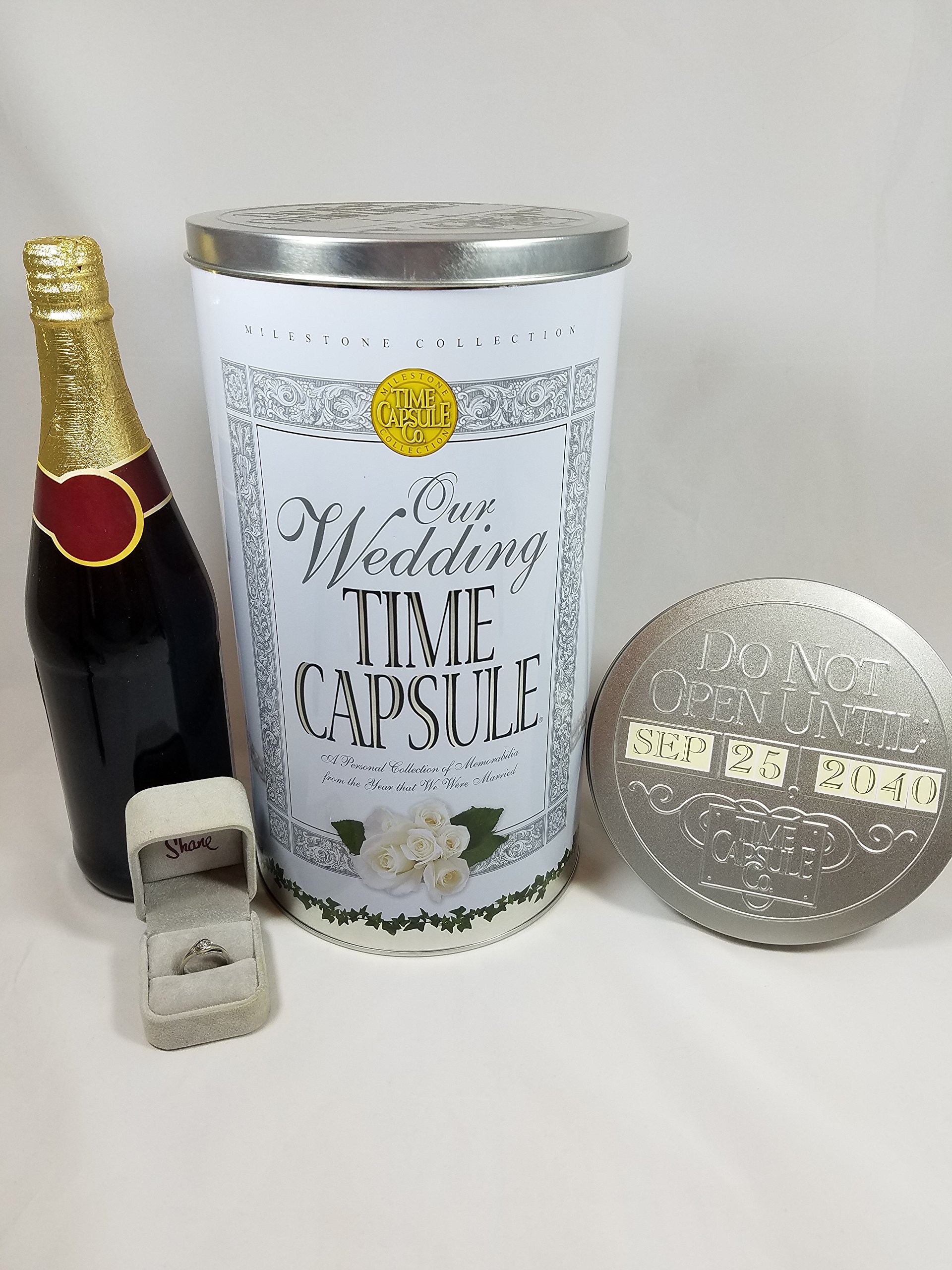 Juego de recuerdos de cápsula de tiempo de boda, regalo personalizado