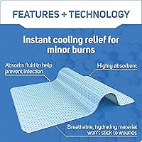 Vista 3 de Care Science Hydrogel Sterile Burn Dressing Bandage Pads for Burn Relief, 4 ct Instant Cooling Relief for Minor Burns & Wounds