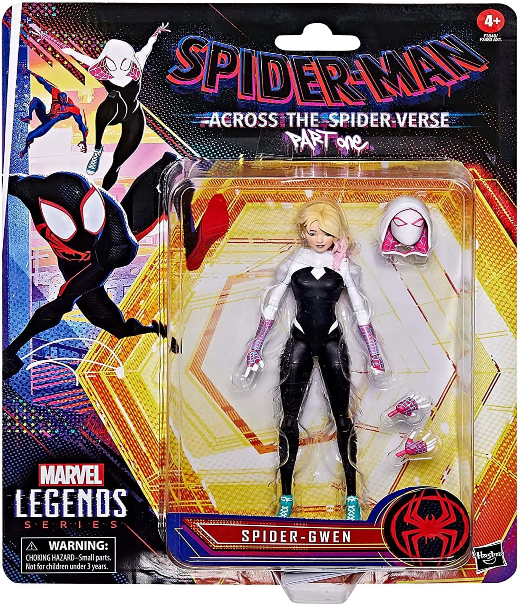 Marvel Legends Series Spider-Man Across The Spider-Verse Spider-Gwen 6-Inch Action Figure Toy, 4 Accessories