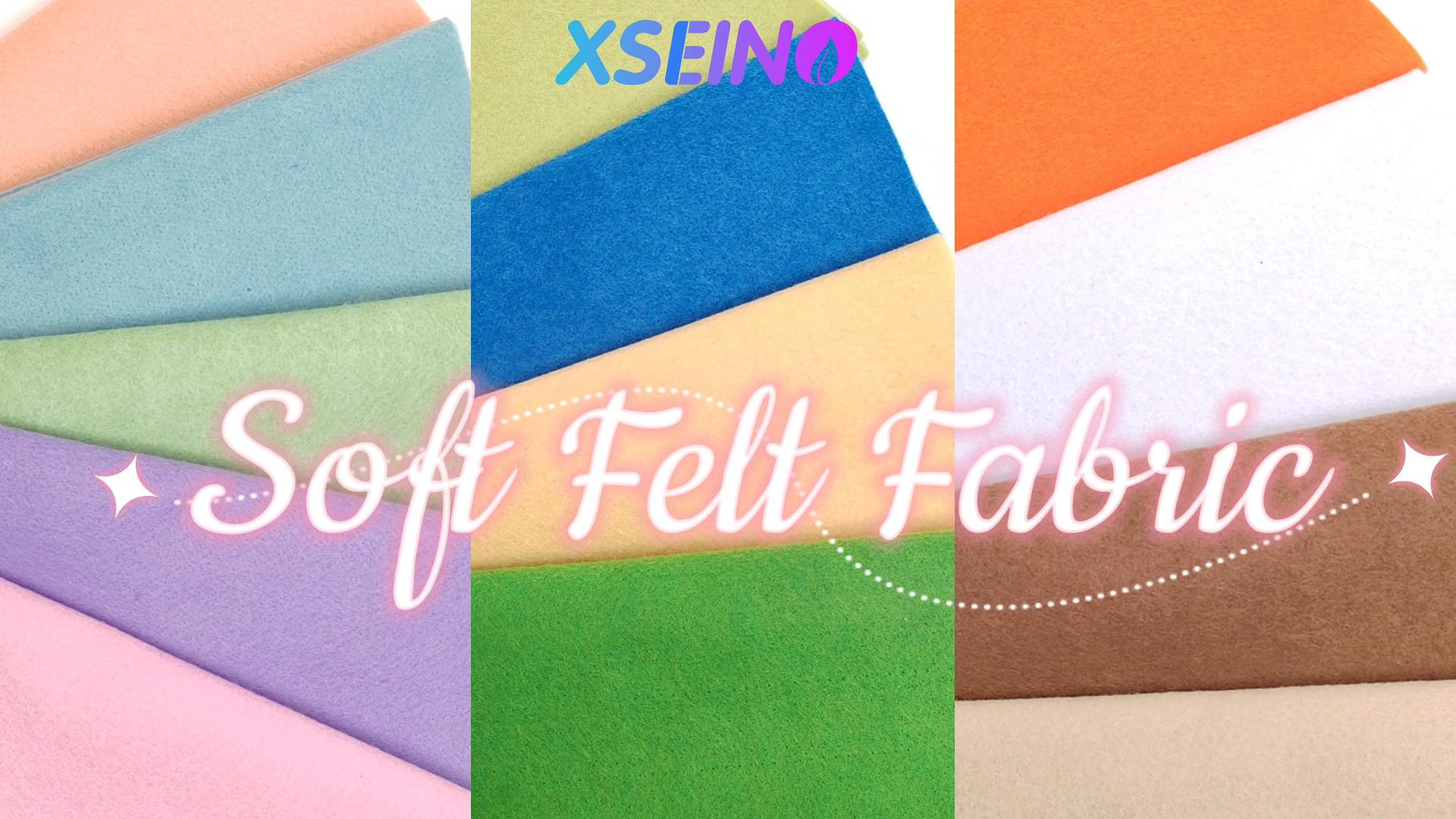 Image of XSEINO 12 Rolls 8 inchx35 inch 1.4mm Thick Soft Felt Fabric Sheet 12 Assorted Gothic Series Colors Felt Pack for DIY Craft Sewing Squares Nonwoven Patchwork