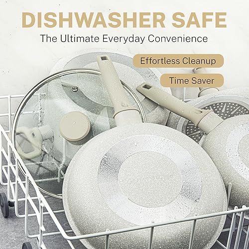 Miniatura 5 de Granitestone Sartenes antiadherentes de 12 pulgadas para cocinar, sartén antiadherente, apto para horno, sartén antiadherente, saludable y no