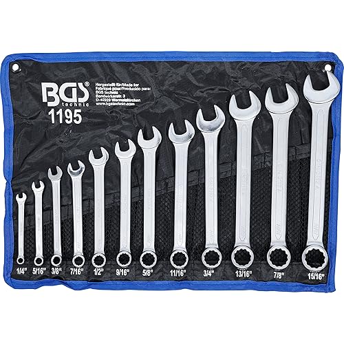 BGS 1195 Combination Spanner Set, Silver, 1/4" - 15/16-Inch, Set of 12 Pieces