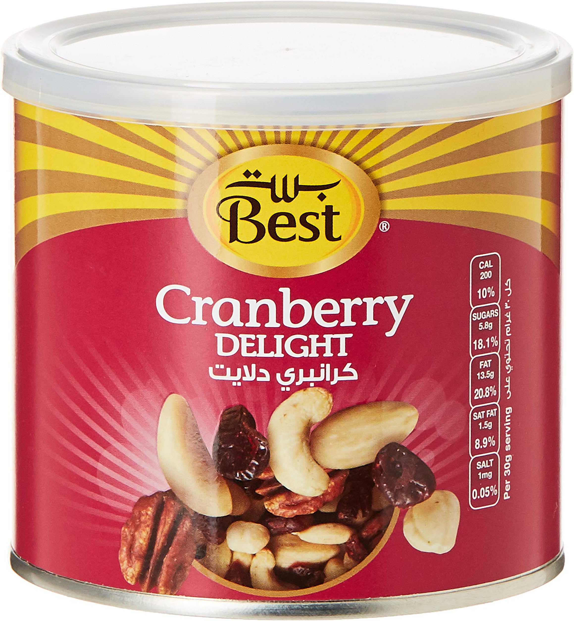 CRANBERRY DELIGHT CAN 250GM