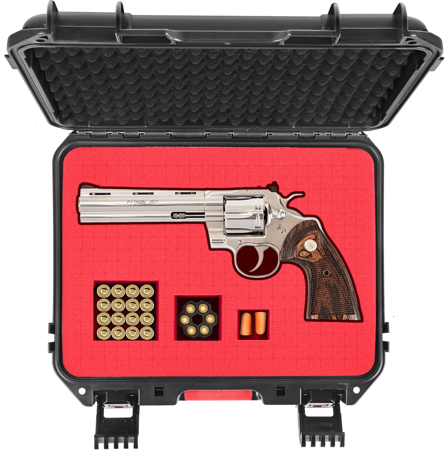 Waterproof & Lockable Gun Cases for 2 Handguns and 2 Pack TSA Approved Gun Locks