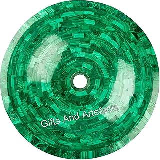 21 pollici verde marmo lavello mano sovrapposizione arte cucina nave con malachite pietra lavoro
