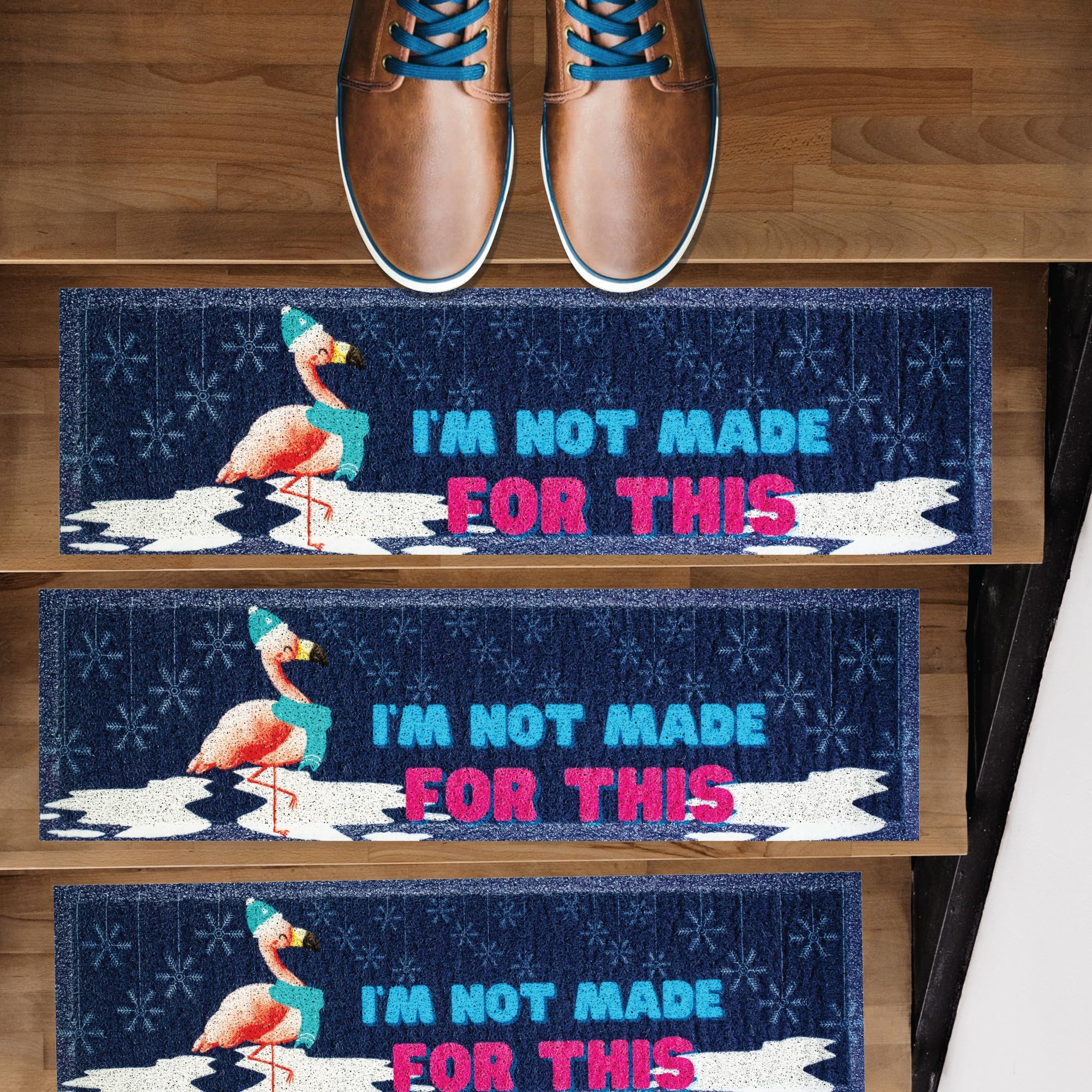 Home Finds 35 X 10 Flamingo Non Slip Stair Treads Rubber