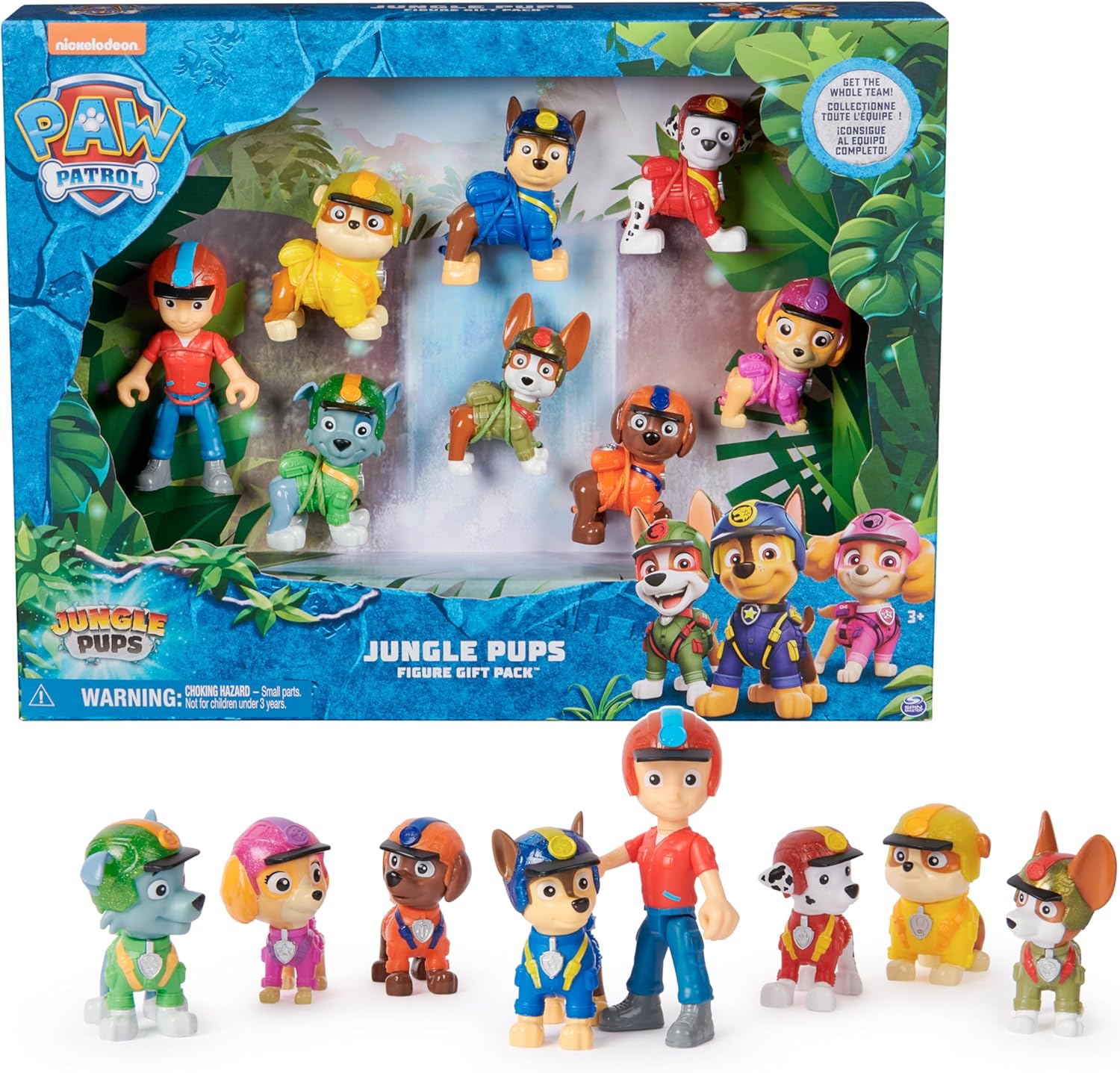 Paw Patrol Patrulla Canina - Pack Figuras Patrulla Canina Jungle PUPS ...