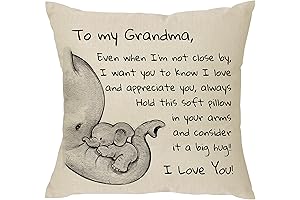 Grandma Gift from Grandkids for Mother's Day - Decorative Throw Pillow Cover...