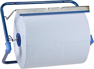 Funny AG-522 uchwyt ścienny na rolki ściereczki do czyszczenia, kolor niebieski, rolki do 40 cm szerokości