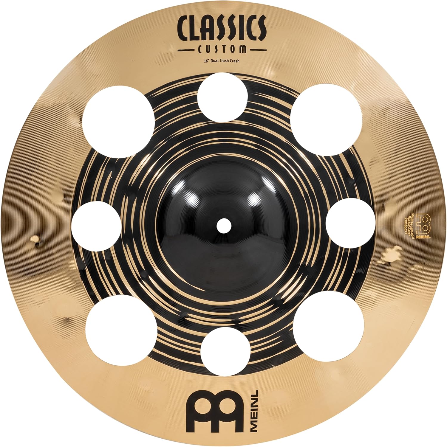 Classics Custom Dual 16" Trash Crash Cymbal for Drum Set, Dark/Brilliant — MADE IN GERMANY — B12 Bronze, 2-YEAR WARRANTY