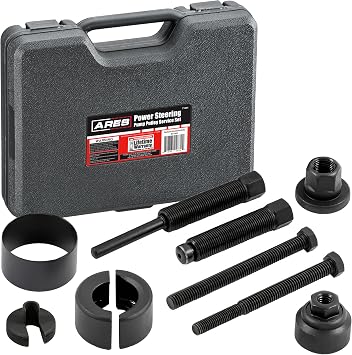ARES 71001 - Power Steering Pump Pulley Service Set - Releases Power Steering Pulleys from Pump - Fits Pulley Hubs with Diameters of 1 1/8 Inches, 1 1/4 Inches, 1 5/16 Inches, and 1 3/8 Inches