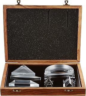 United Scientific OPSETP3 Acrylic Prism and Lens Set, 7 Pieces