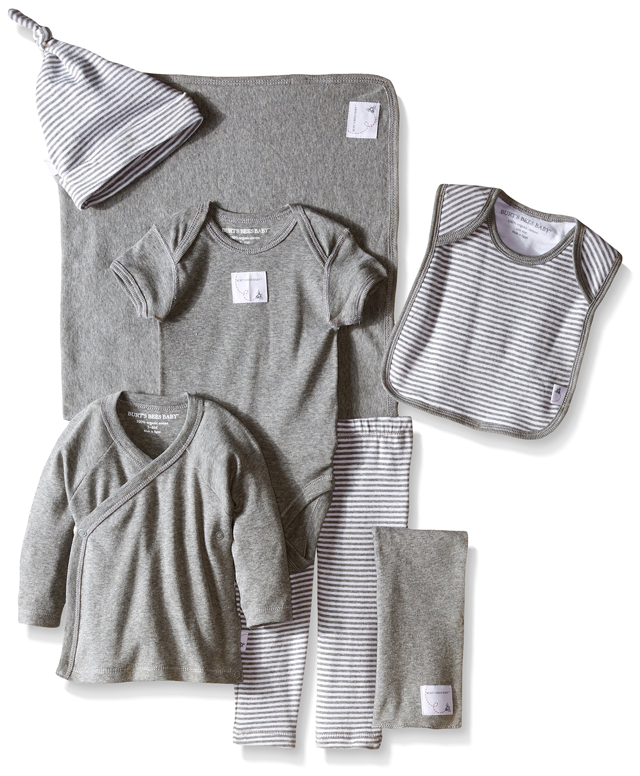 Burt's Bees Baby Baby Boys' Organic 'Take Me Home' Stripe Sky Basket