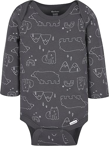 Miniatura 4 de Gerber baby-boys 3-pack Long Sleeve Onesies Bodysuit
