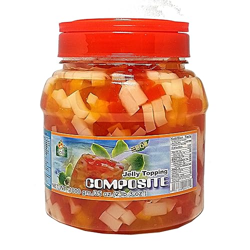 Miniatura 5 de Bolle Composite Jelly Topping Boba Bubble Tea Ingrediente Surtido de Sabores en Uno 35 onzas con 1 Regalo adicional como se muestra (juego de 2