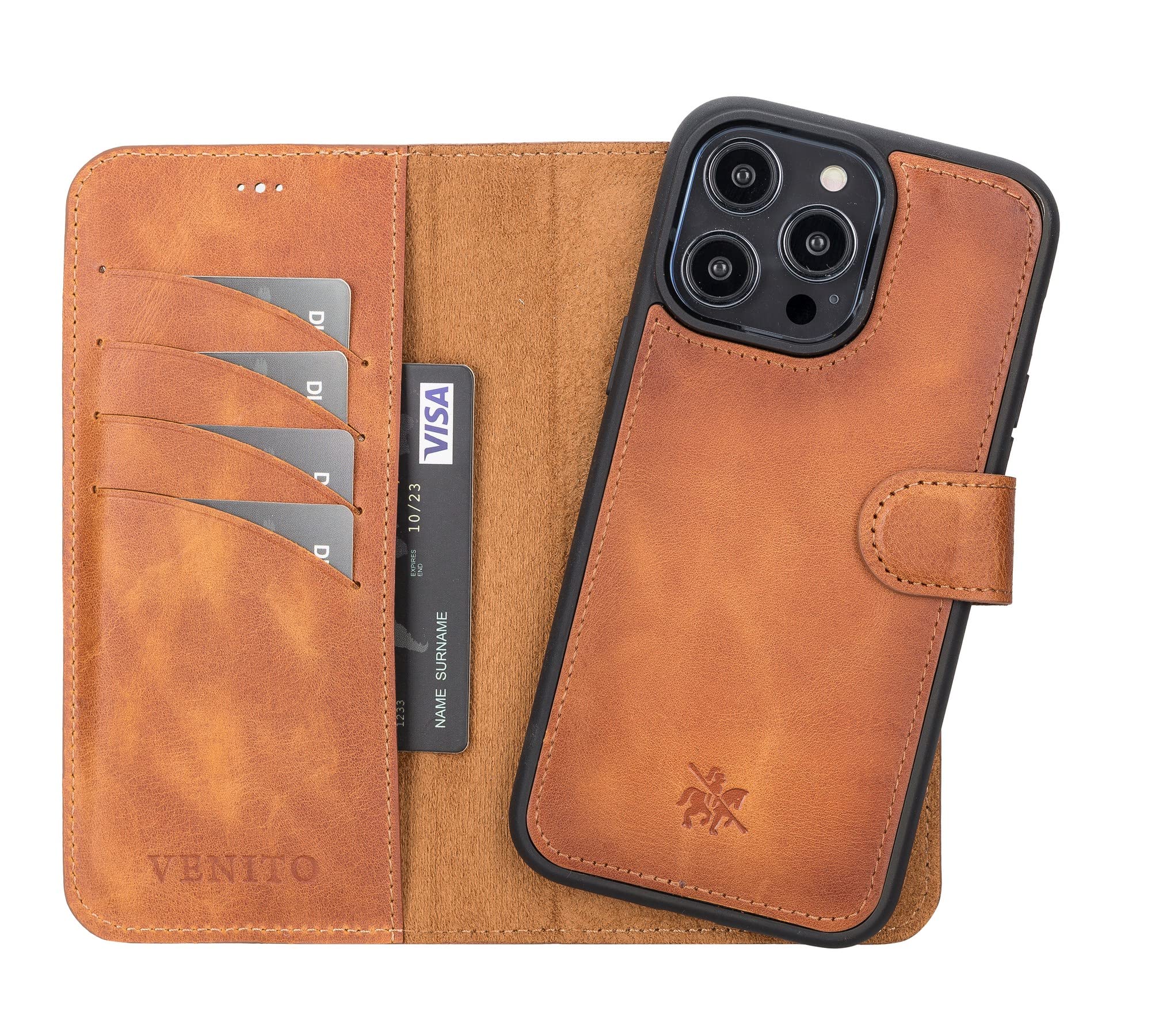 Amazon.com: Venito Slim Magic Leather Wallet Case for iPhone 14