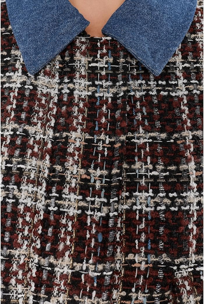 Женская куртка NYDJ Tweed Baseball, цвет: Чёрный — фото 3