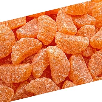 Orange Slices Jelly Candy, Dye Free Candy, 2 Lb Bag
