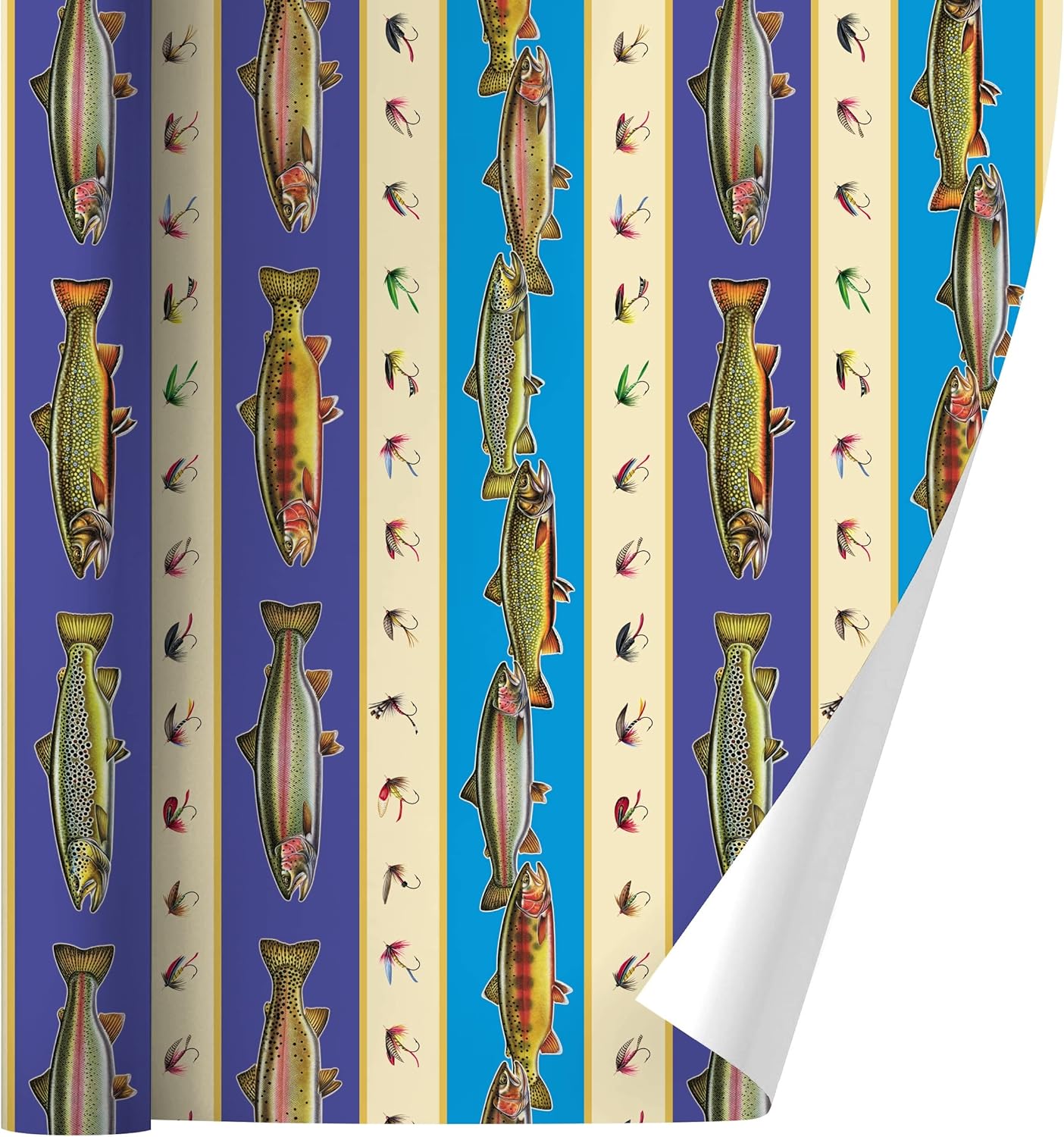 GRAPHICS & MORE Trout River Lake Fly Fish Fishing Gift Wrap
