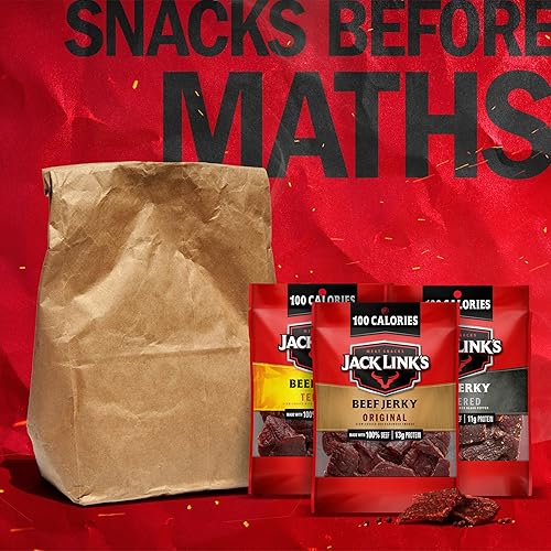 Miniatura 7 de Jack Links Paquete variado de carne de vacuno incluye original teriyaki y carne de res pimienta ideal para loncheras buena fuente de proteínas 96