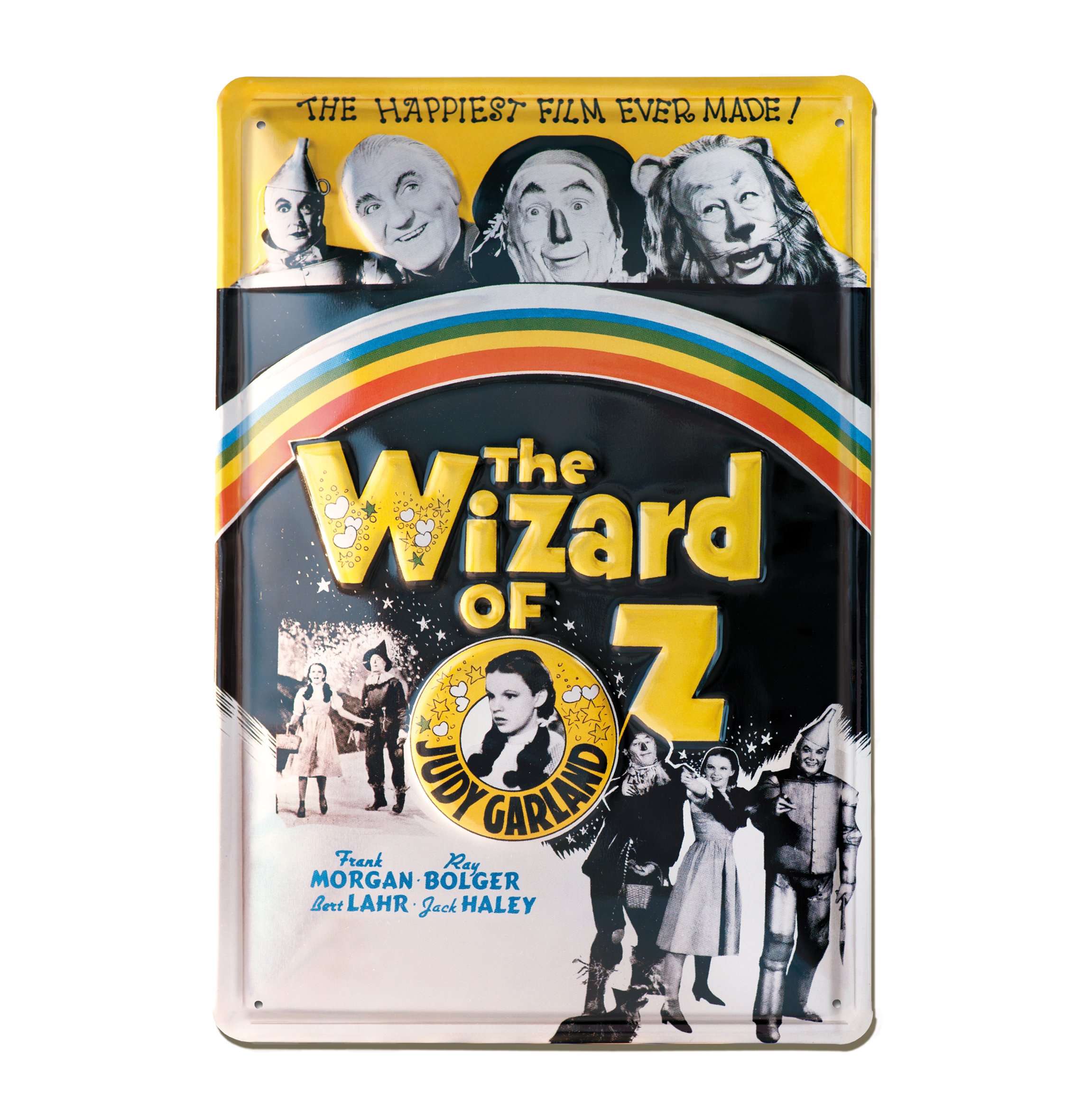Logoshirt Multicolor Logoshirt® Wizard Of Oz I Rainbow I Tin Plaque I Tin Plate Sign I Retro I 3D Embossing I 20X30 Cm I Licensed Original Design