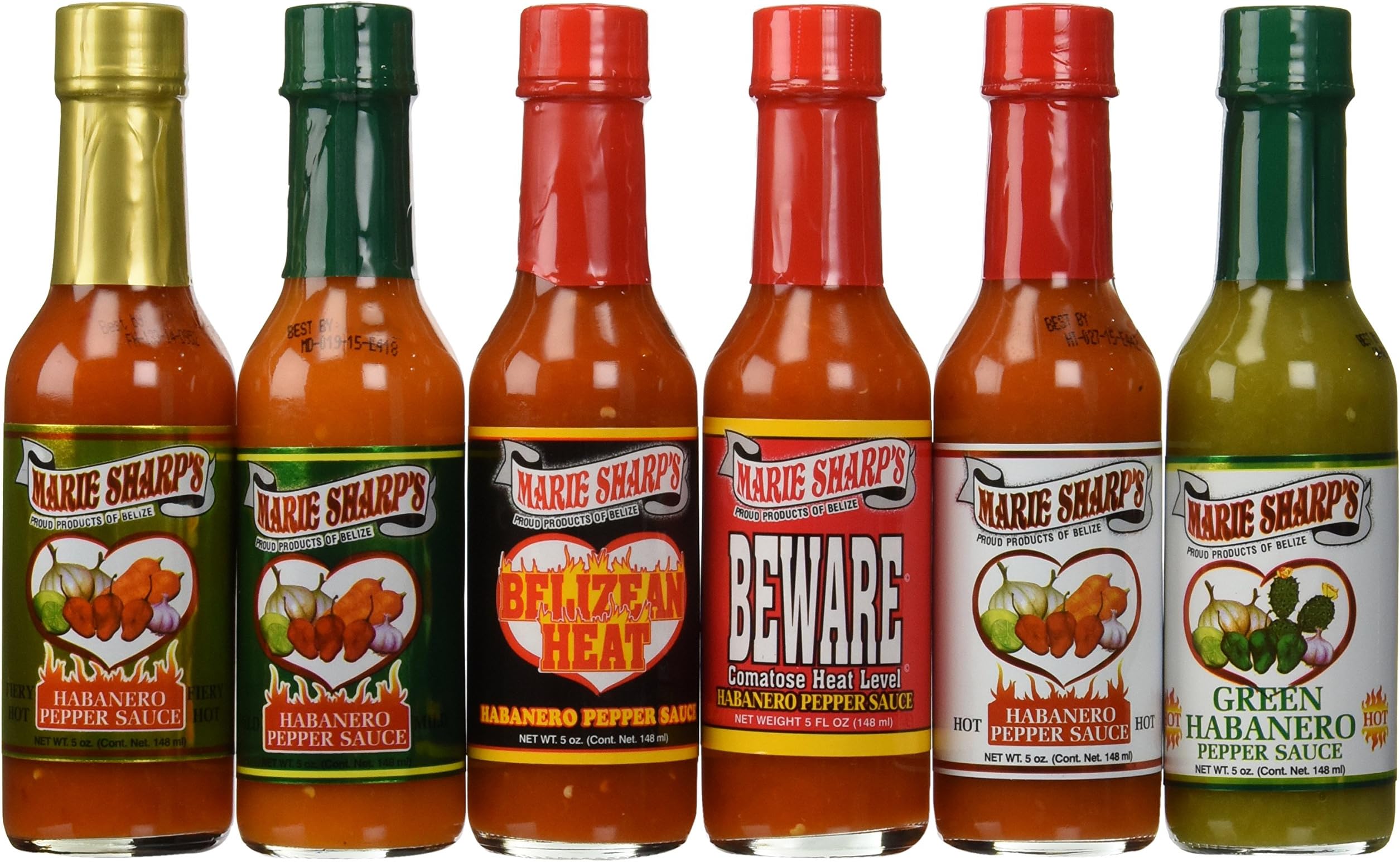 Marie Sharp's Hot Sauce 6 Pack