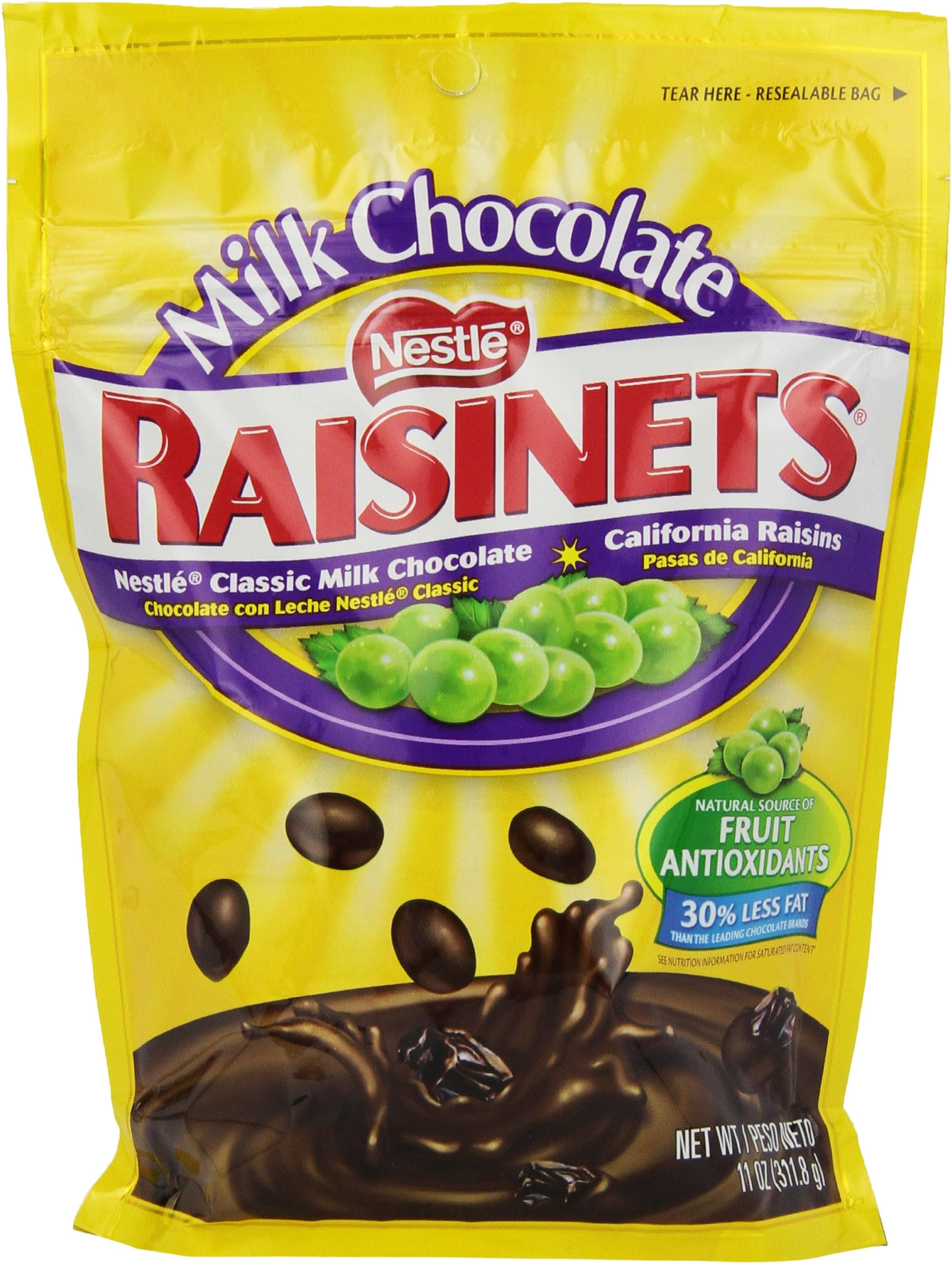 NestleRaisinets Stand Up Bag, 11.0-Ounce Bags (Pack of 6)