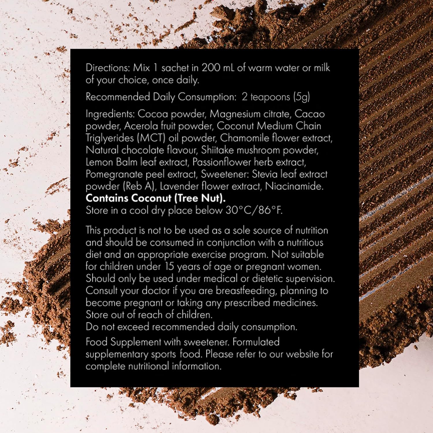 The Evening Elixir, Vitin C Hot Chocolate Beauty Drink Mix with