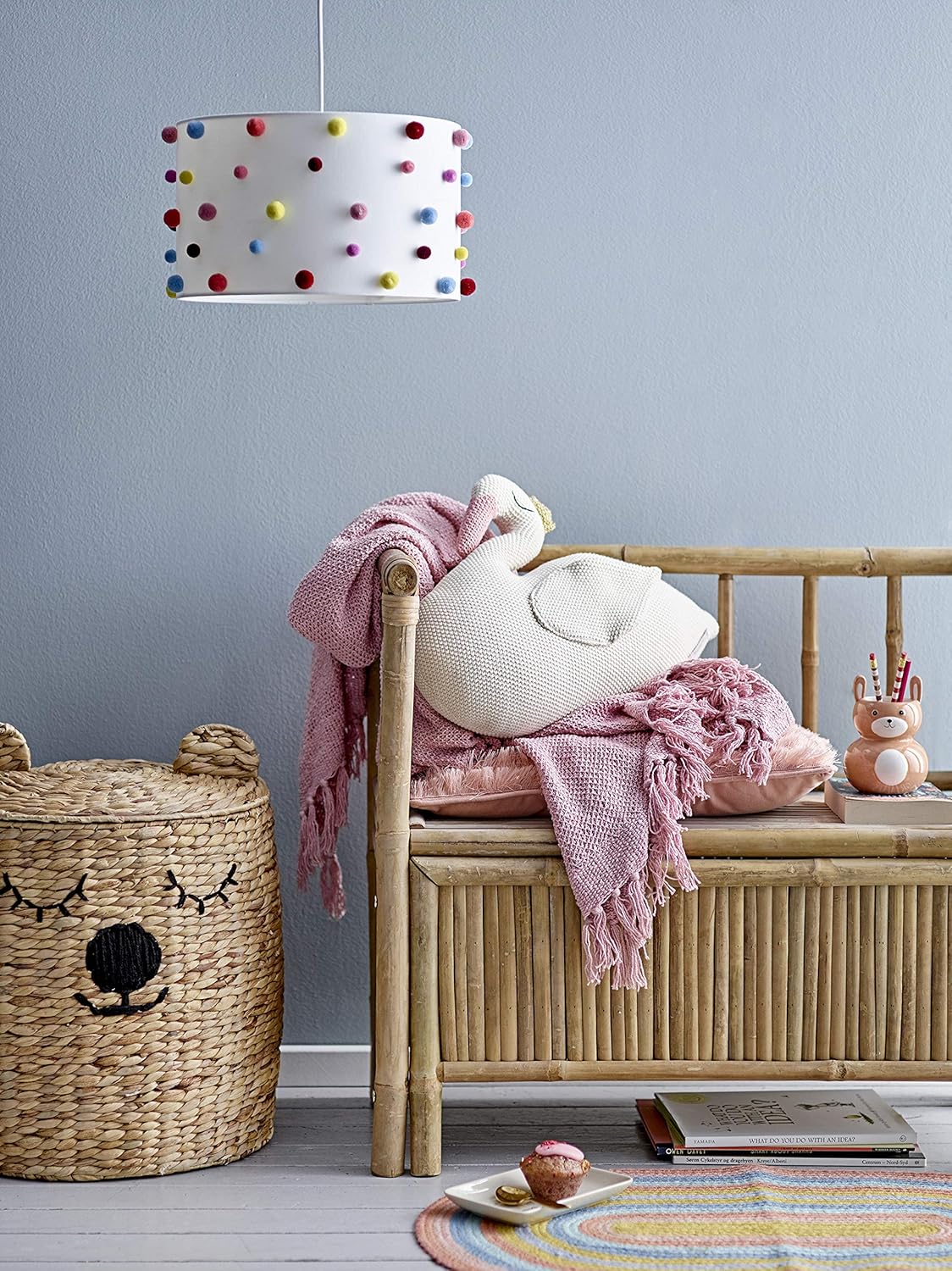 Bloomingville Basket, Water Hyacinth, Natural, 42 x 50 cm (L/H)