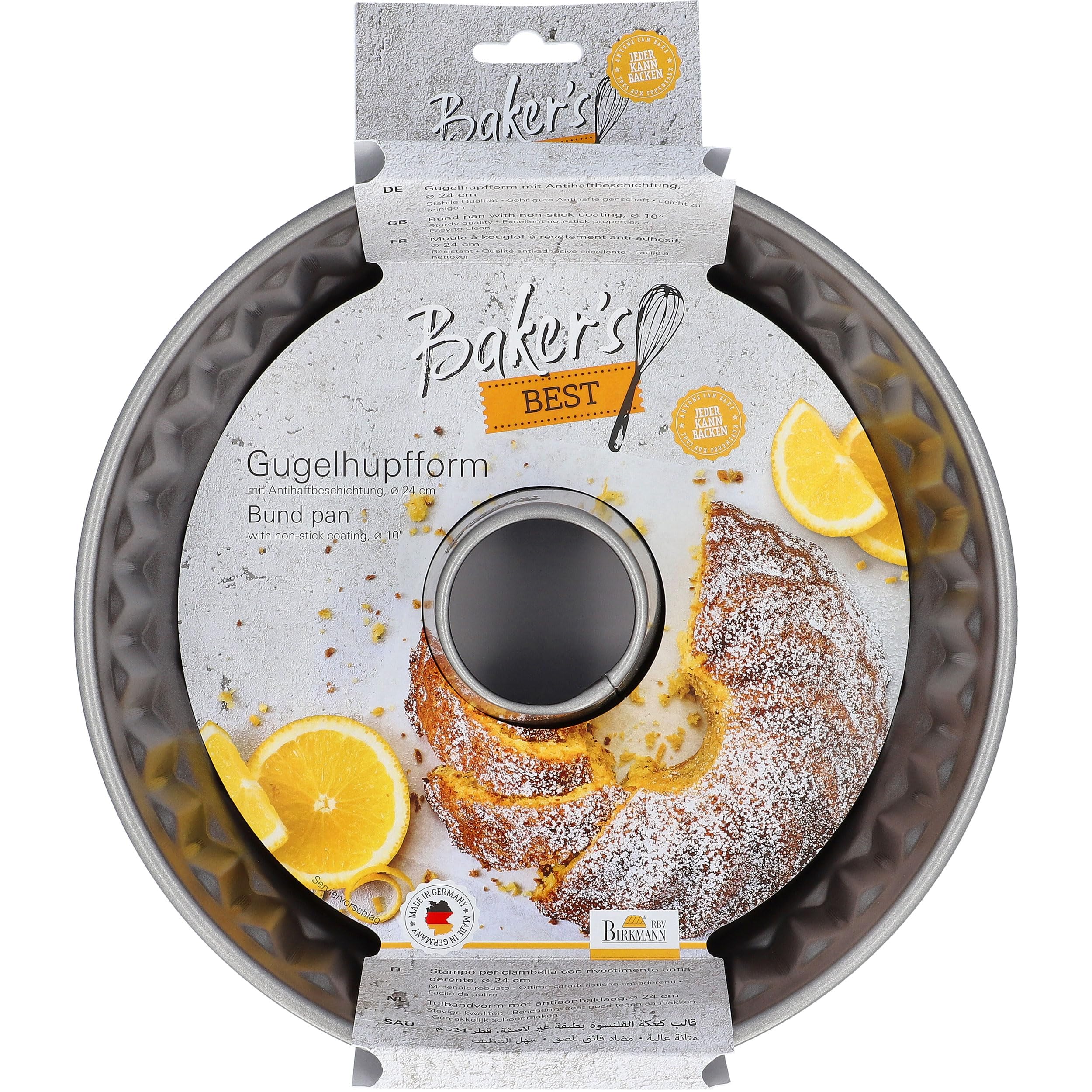RBV Birkmann, 886124, Bakers Best, stampo per gugelhupff, Ø 22 cm, con rivestimento antiaderente