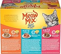 Vista 12 de Meow Mix Paté in Gravy Wet Cat Food with Real Chicken & Beef, 2.75 Ounce (Pack of 12)