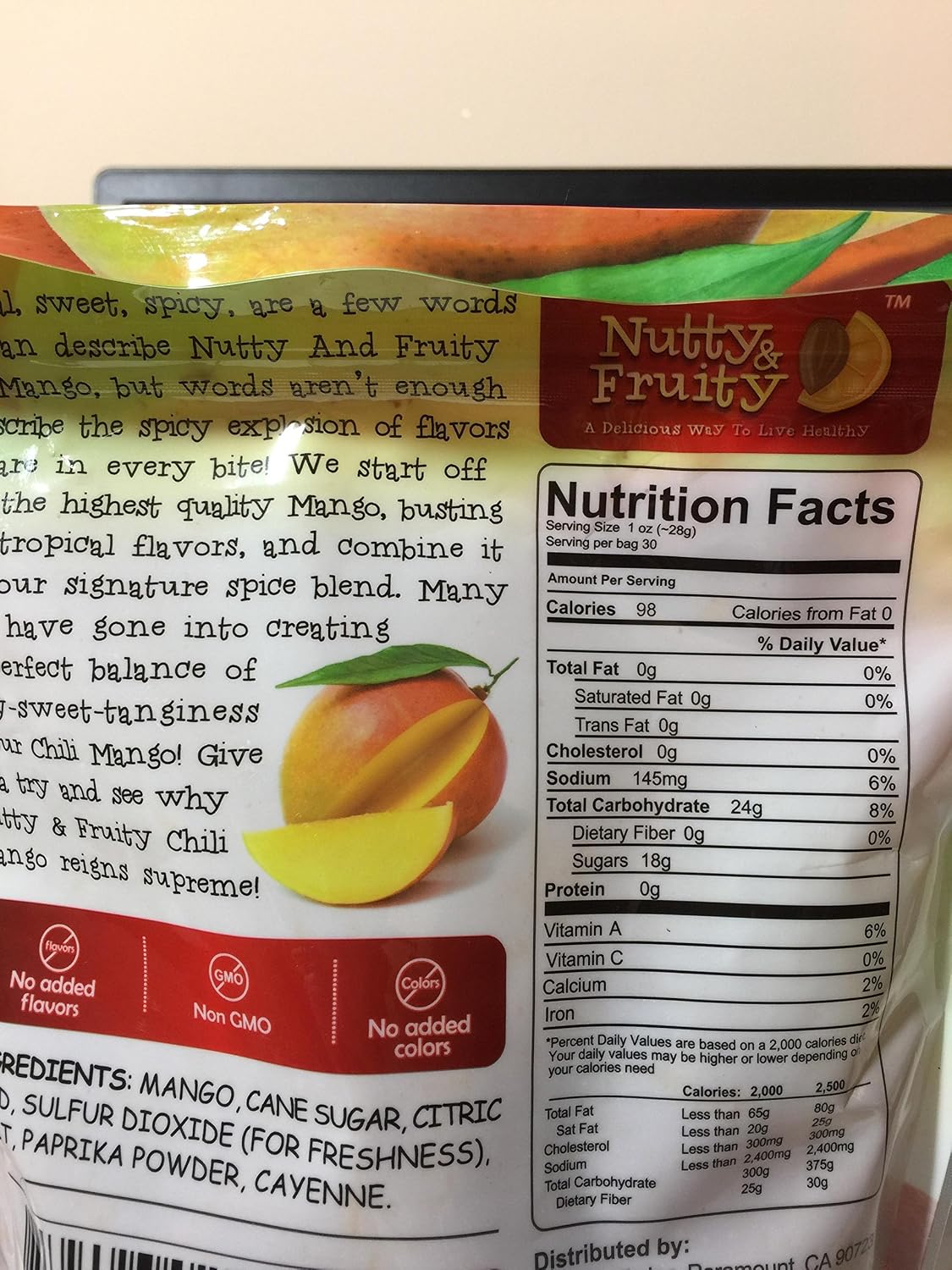 Nutty & fruity chili mango gourmet dried fruit 30 oz. (850g)
