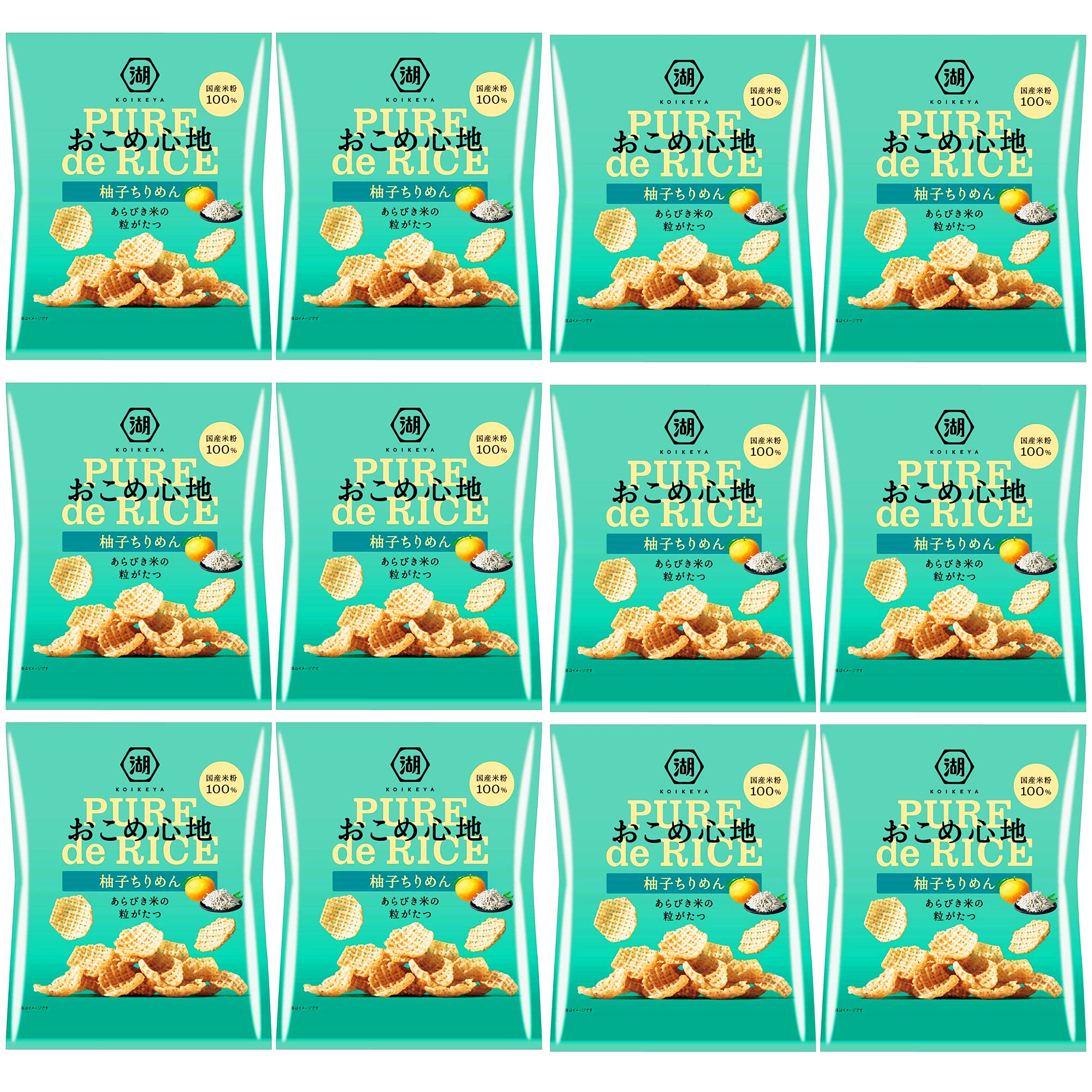 Amazon.co.jp: 湖池屋 おこめ心地柚子ちりめん 45g ×12袋 : 食品・飲料 