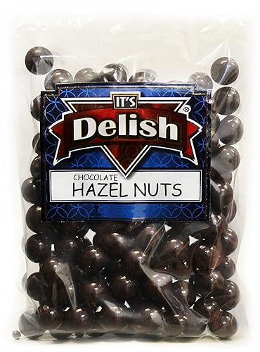 Avellanas cubiertas de chocolate oscuro gourmet por Its Delish 1 libra Avellanas cubiertas de chocolate oscuro gourmet por Its Delish 1 libra