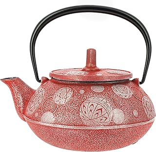 Teiera giapponese in ghisa Iwachu Mari Asobi 650 ml rossa