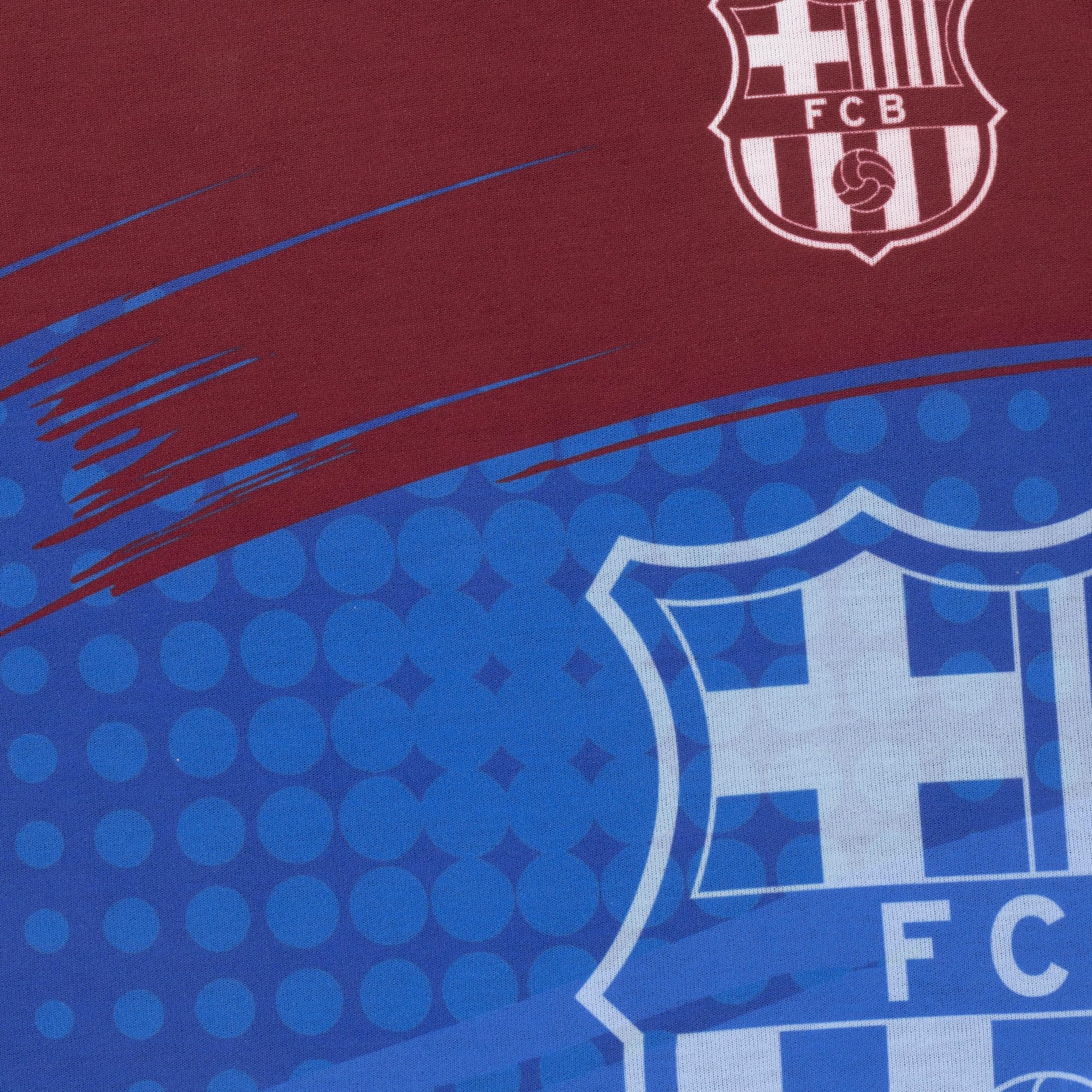 Barcelona FC Pijama de Manga Corta para Niños - 7-8 Años: 128cm