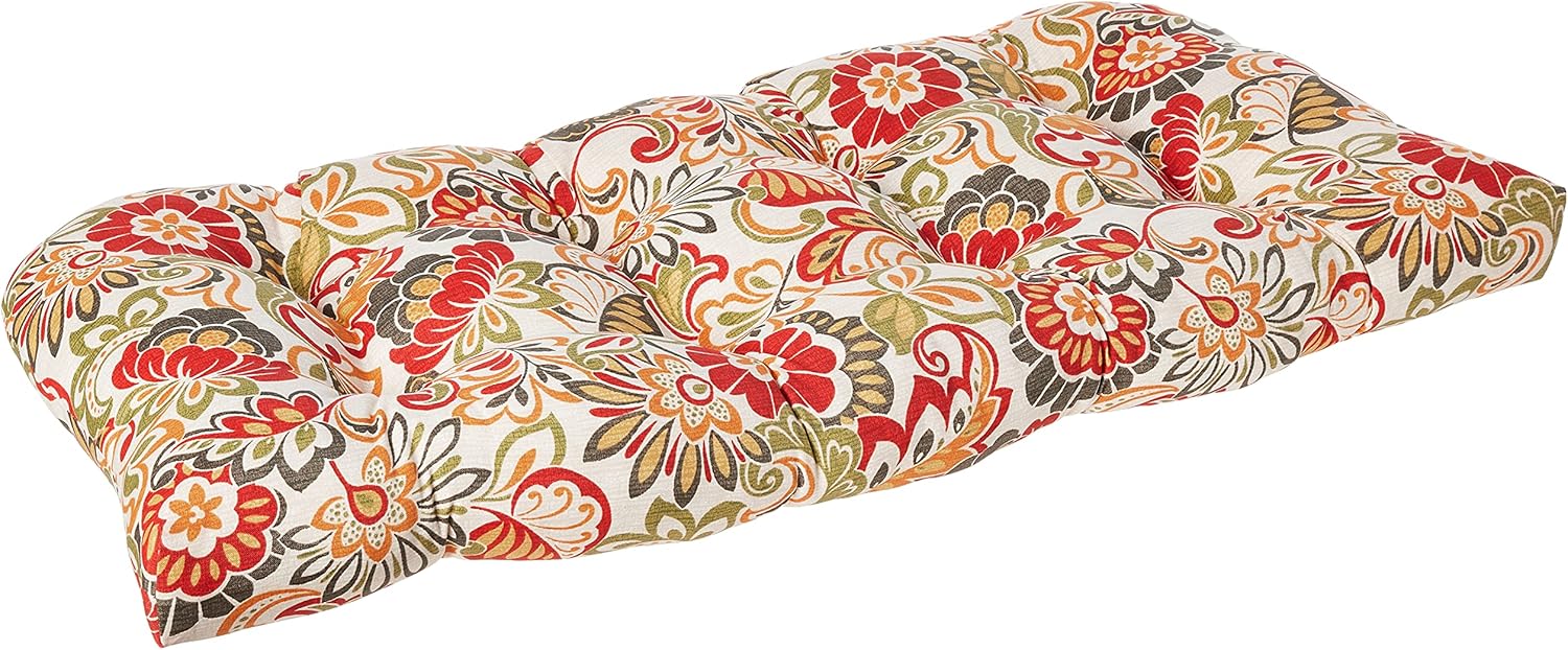 Pillow Perfect Outdoor/Indoor Zoe Citrus Tufted Loveseat