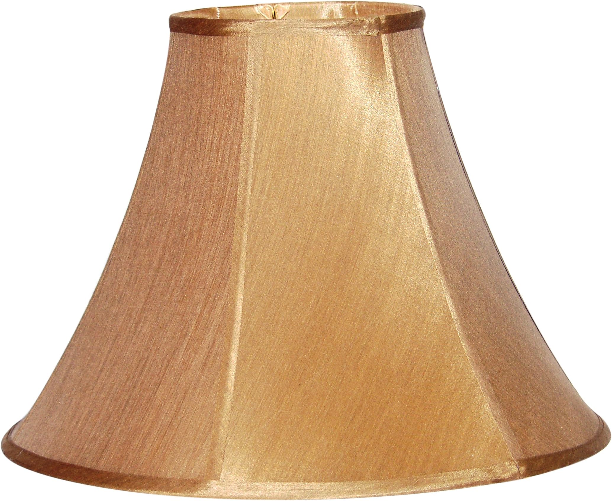 Lamp Factory A Ray of Light Large Empire Bronze Pongee Silk Bell Lamp Shade