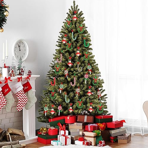 Miniatura 3 de luck sea Kit de adornos de cuentas de 40 piezas de manualidades de Navidad, incluye 10 muñecos de nieve, 12 coronas, 8 bastones de caramelo, 10