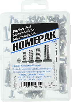 Hillman Stainless Steel Pan Head Phillips Machine Screw Kit, 41957